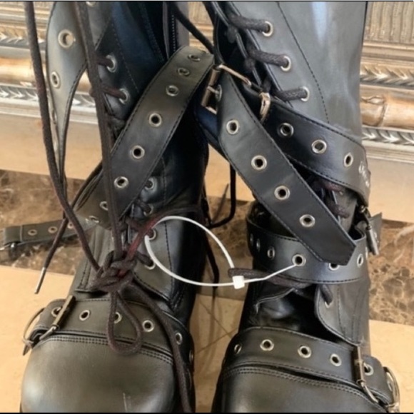 Men’s Demonia Thrasher Platform Boots - Picture 2 of 8